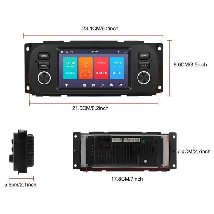 5 Zoll Querformat Android Auto Player Auto Zentralsteuerung All-in-One Einheit, Standard, Standard+12 Lichter Kamera+Mikrofon