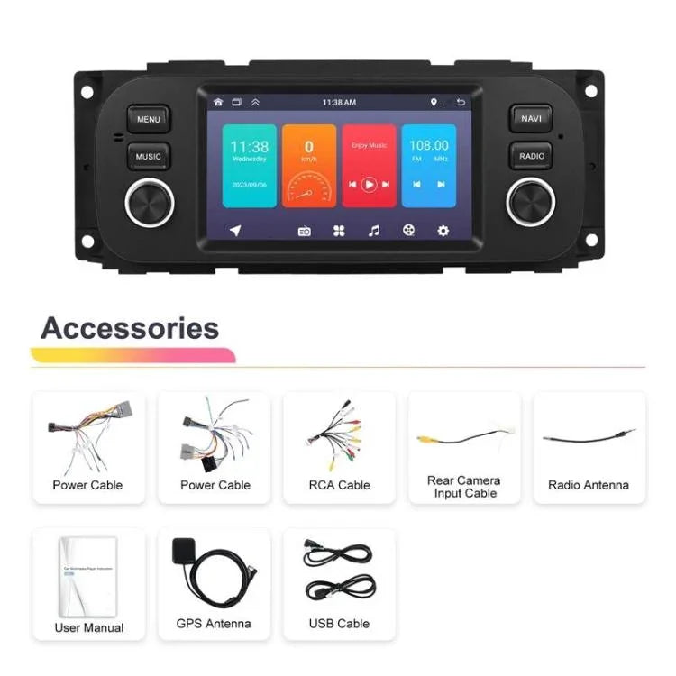 5 Zoll Querformat Android Auto Player Auto Zentralsteuerung All-in-One Einheit, Standard, Standard+12 Lichter Kamera+Mikrofon