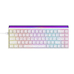 NACODEX NK68 Magnetische Achse Mechanische Dazzle Color Kabeltastatur Office Computer Gaming 68 Tasten Tastatur, Gewöhnliches Weiß, Konturlinie Weiß, Konturlinie Schwarz
