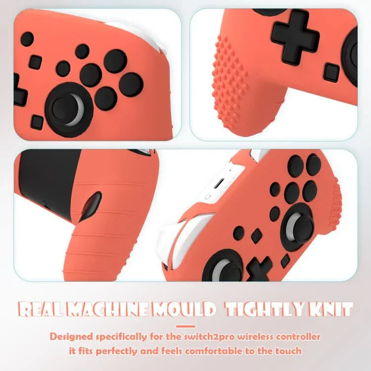 Für Switch 2 Pro Controller Soft-Touch Silikonhülle mit hautfreundlichem Griff