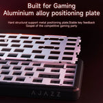 Ajazz AK680 MAX Magnetische Schaft Mechanische Kabeltastatur mit RGB-Beleuchtung, Schwarz, Weiß, Schwarz Grau Gelb, Blau Weiß Dunkelblau, Seitenbeschriftung Gradient Pink, Konturlinie Schwarz, Konturlinie Weiß
