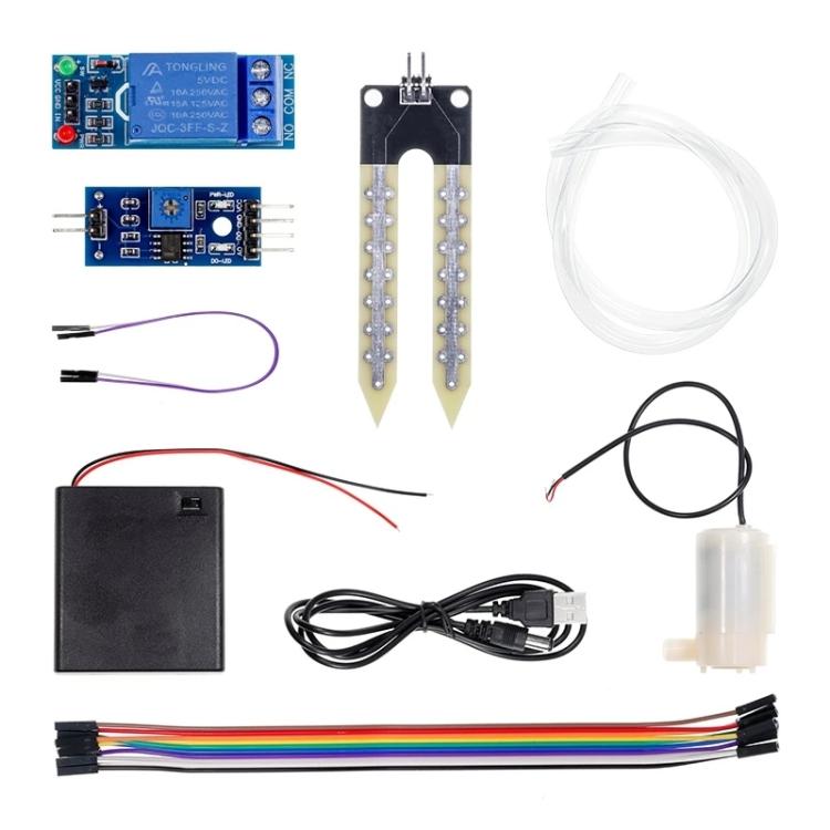DIY Bodenfeuchtigkeits-Erkennung Automatische Bewässerungspumpe Bewässerungsset, 1-Wege
