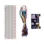 MB-102 Breadboard mit 830 Löchern + Strommodul + 65 Breadboard-Kabel