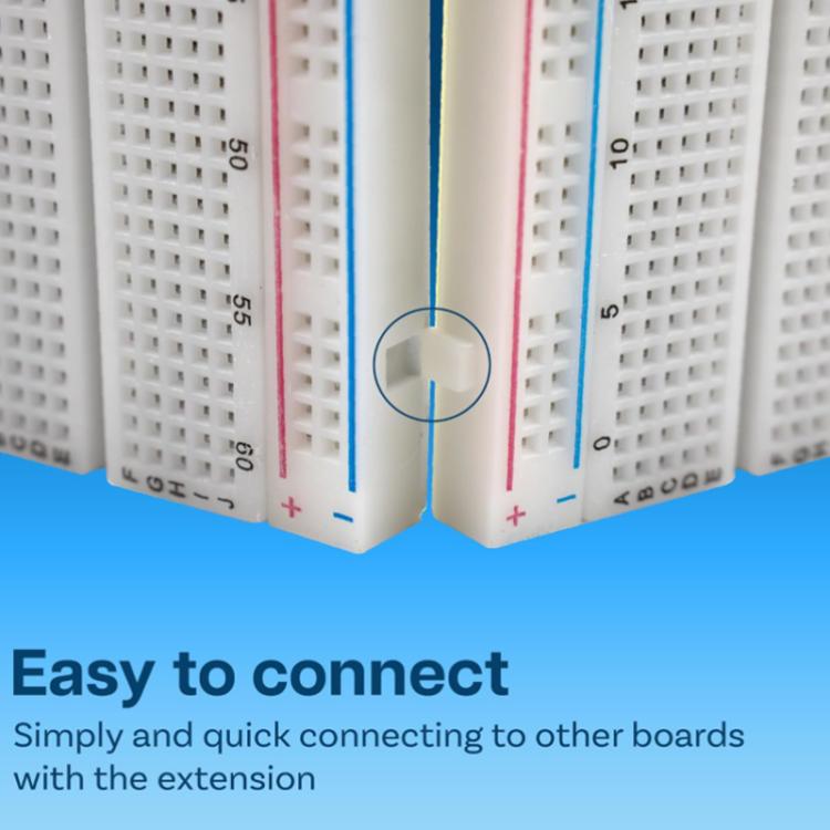 MB-102 Breadboard mit 830 Löchern + Strommodul + 65 Breadboard-Kabel