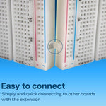 MB-102 Breadboard mit 830 Löchern + Strommodul + 65 Breadboard-Kabel