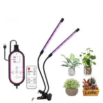 Clip-On Pflanzenwachstumslicht Vollspektrum Pflanzenlampen mit Fernbedienung, 2 Kopf, 3 Kopf, 4 Kopf