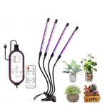 Clip-On Pflanzenwachstumslicht Vollspektrum Pflanzenlampen mit Fernbedienung, 2 Kopf, 3 Kopf, 4 Kopf