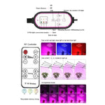 Clip-On Pflanzenwachstumslicht Vollspektrum Pflanzenlampen mit Fernbedienung, 2 Kopf, 3 Kopf, 4 Kopf
