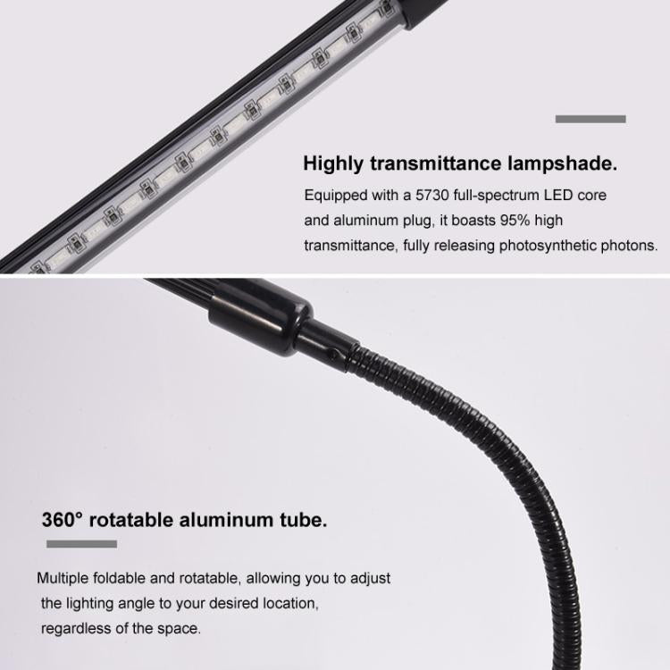 Clip-On Pflanzenwachstumslicht Vollspektrum Pflanzenlampen mit Fernbedienung, 2 Kopf, 3 Kopf, 4 Kopf