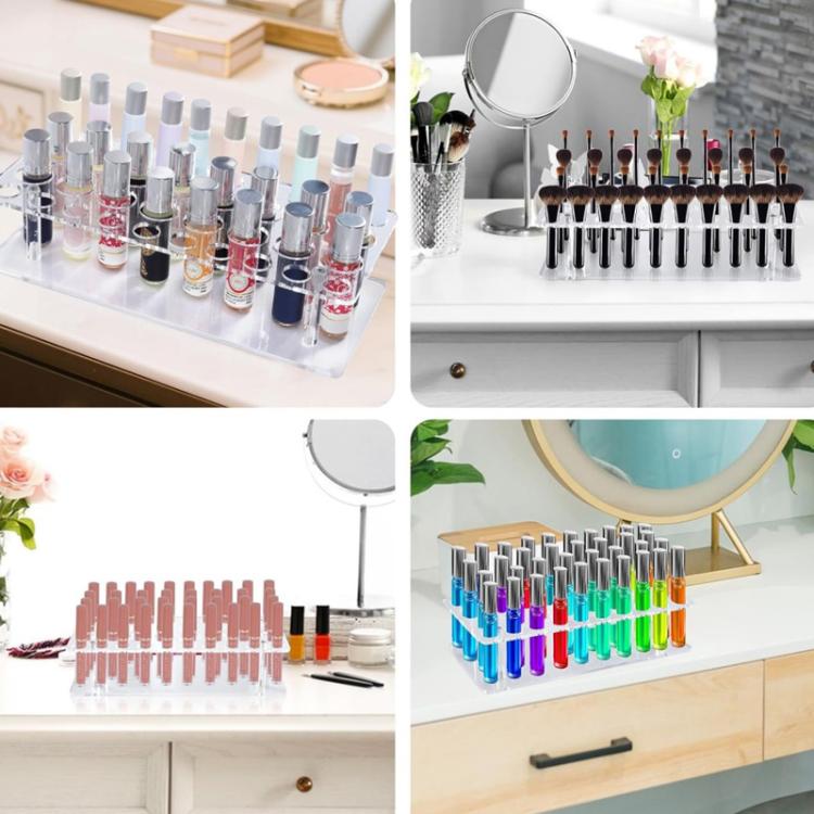 36-Loch transparenter Acryl Lippenstiftständer Parfüm Make-up Pinsel Aufbewahrungsregal, YX202