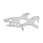 Flaschenöffner-Schraubwerkzeug aus Edelstahl für den Außenbereich, Multi-Tool-Karte, Turmform, Haiform, Giraffenform