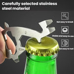 Flaschenöffner-Schraubwerkzeug aus Edelstahl für den Außenbereich, Multi-Tool-Karte, Turmform, Haiform, Giraffenform