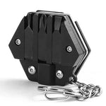 Multifunktionales Edelstahl-Taschenmesser mit Sechskantklinge zum Falten für den Outdoor-Gebrauch, EDC-Kombischraubendreher