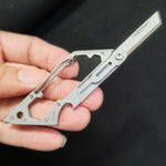 6-in-1-Handy-Kartenentferner-Stift-Schlüsselanhänger-Werkzeug multifunktionaler tragbarer Schraubenschlüssel, 6-in-1