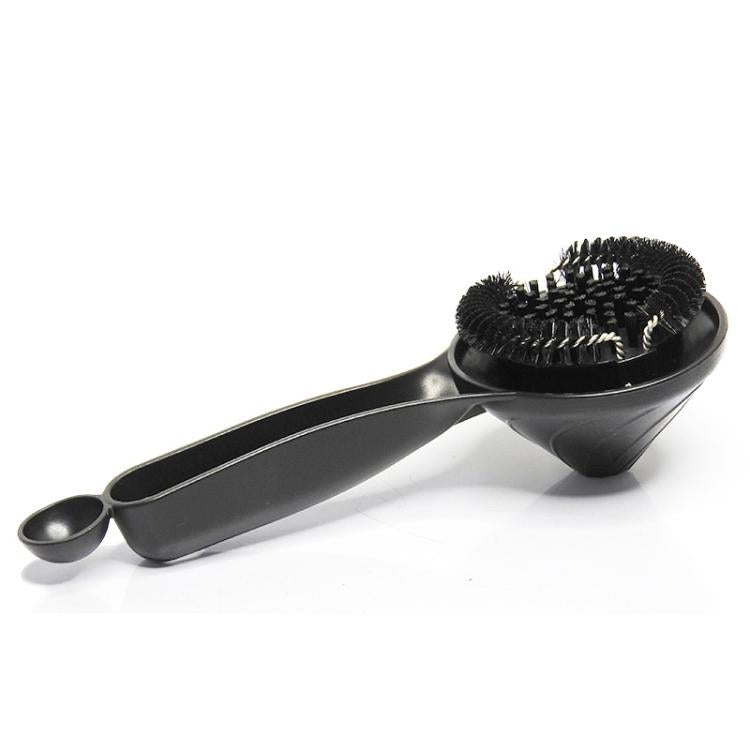 58mm Espressomaschinen Gruppenkopf-Reinigungsbürste Trichter-Design Nylonborsten-Schrubber für Siebträger