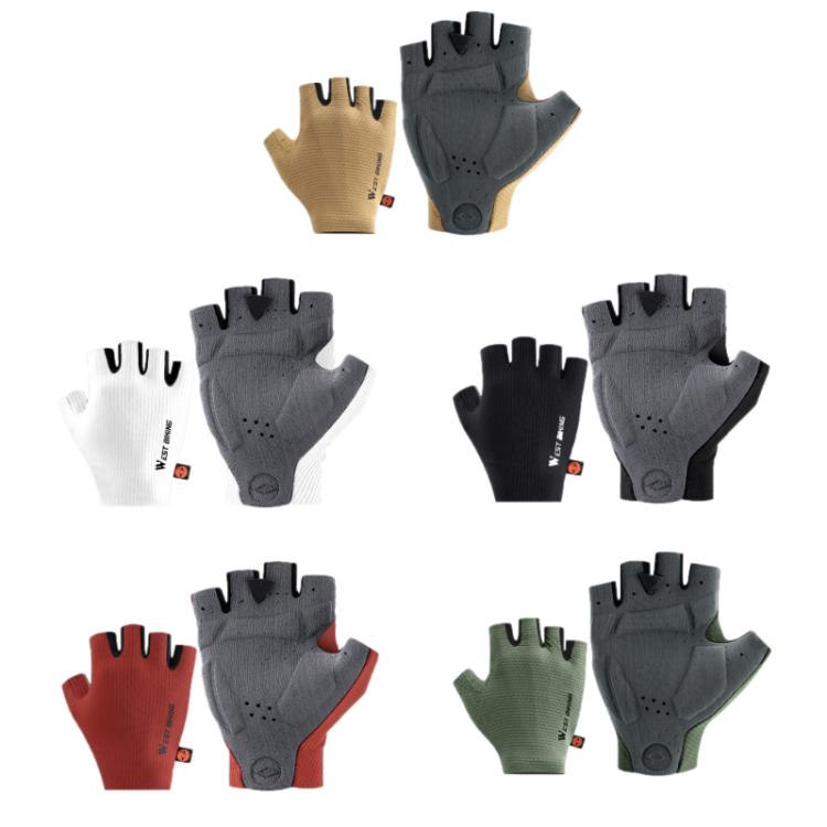 WEST BIKING Gepolsterte, atmungsaktive, rutschfeste Radsport-Trainingshandschuhe, M, L, XL, XXL