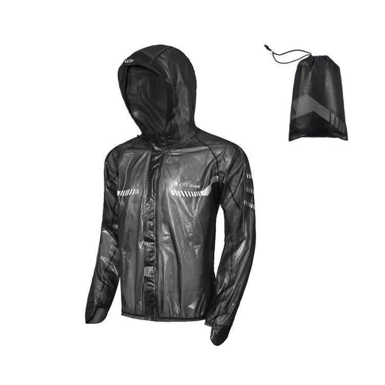 WEST BIKING Reflektierender wasserdichter leichter Fahrrad-Regenmantel für Outdoor, S, M, L, XL, XXL, XXXL, XXXXL