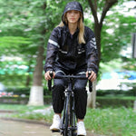 WEST BIKING Reflektierender wasserdichter leichter Fahrrad-Regenmantel für Outdoor, S, M, L, XL, XXL, XXXL, XXXXL