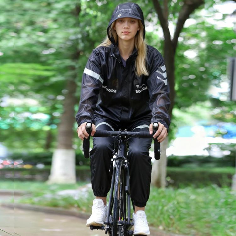 WEST BIKING Reflektierender wasserdichter leichter Fahrrad-Regenmantel für Outdoor, S, M, L, XL, XXL, XXXL, XXXXL