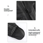 WEST BIKING Reflektierender wasserdichter leichter Fahrrad-Regenmantel für Outdoor, S, M, L, XL, XXL, XXXL, XXXXL