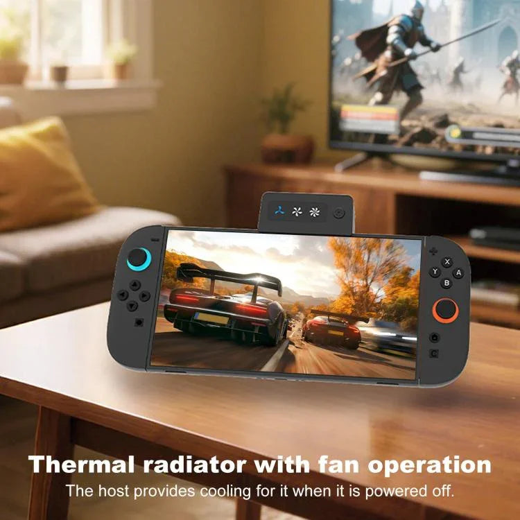 Für Nintendo Switch 2 Konsole 3-Stufen Turbo Kühlgebläse Einstellbarer Abluftkühler