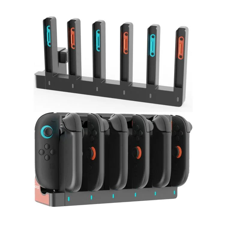ipega 6-in-1 Ladestation für Nintendo Switch 2 Joy-Con Controller Ladedock, PG-SW2189