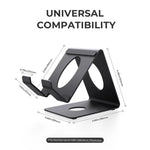 JYS Universal Metall-Tischständer für Handheld-Konsolen Kompatibel mit ROG Xbox Ally/X, Switch, Steam Deck & Lenovo Legion Go, Desktop-Ständer Weiß, Desktop-Ständer Schwarz