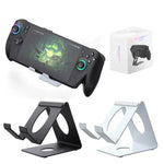 JYS Universal Metall-Tischständer für Handheld-Konsolen Kompatibel mit ROG Xbox Ally/X, Switch, Steam Deck & Lenovo Legion Go, Desktop-Ständer Weiß, Desktop-Ständer Schwarz