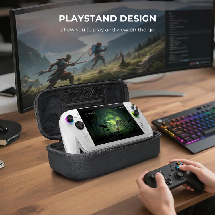 JYS Hartschalenkoffer für ROG Xbox Ally/X Handheld Tragbare Reisetasche mit Reißverschluss, JYS-X152 Weiß, JYS-X152 Schwarz