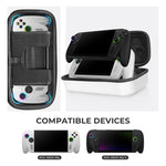 JYS Hartschalenkoffer für ROG Xbox Ally/X Handheld Tragbare Reisetasche mit Reißverschluss, JYS-X152 Weiß, JYS-X152 Schwarz