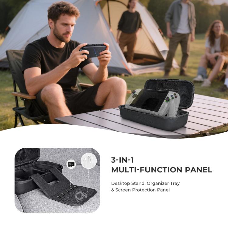 JYS Hartschalenkoffer für ROG Xbox Ally/X Handheld Tragbare Reisetasche mit Reißverschluss, JYS-X152 Weiß, JYS-X152 Schwarz