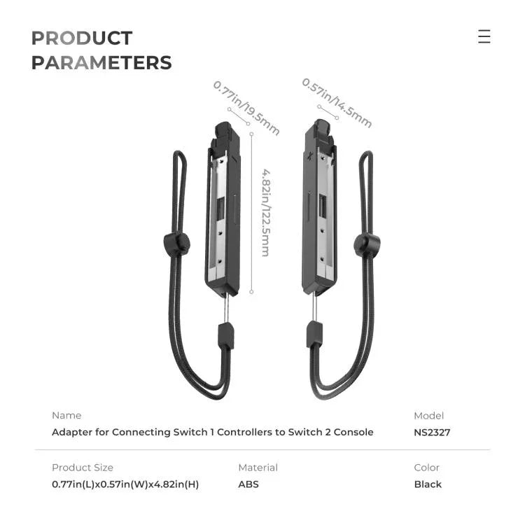 Für Nintendo Switch 1 Joy-Con auf Switch 2 Konsolen-Adapter Plug & Play Konverter
