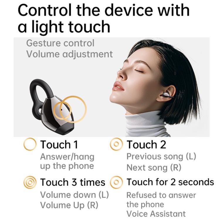 150 Sprachen KI-Übersetzung Kabelloser Clip-Ohr-Bluetooth-Kopfhörer