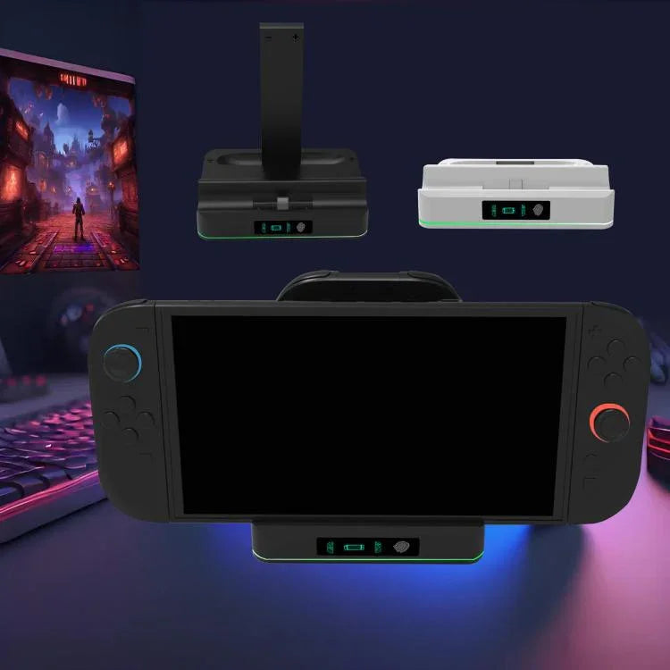 KJH RGB LED-Ladestation für Nintendo Switch 2 & Joy-Con Controller Schnellladestation
