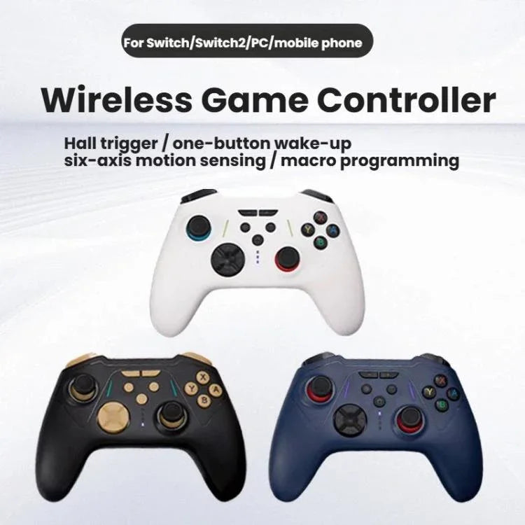 S201 Bluetooth Gaming Controller – Hall-Effekt-Trigger, zwei Tasten auf der Rückseite für Makros, kompatibel mit Switch 2/Switch/PC/Steam/Mobile