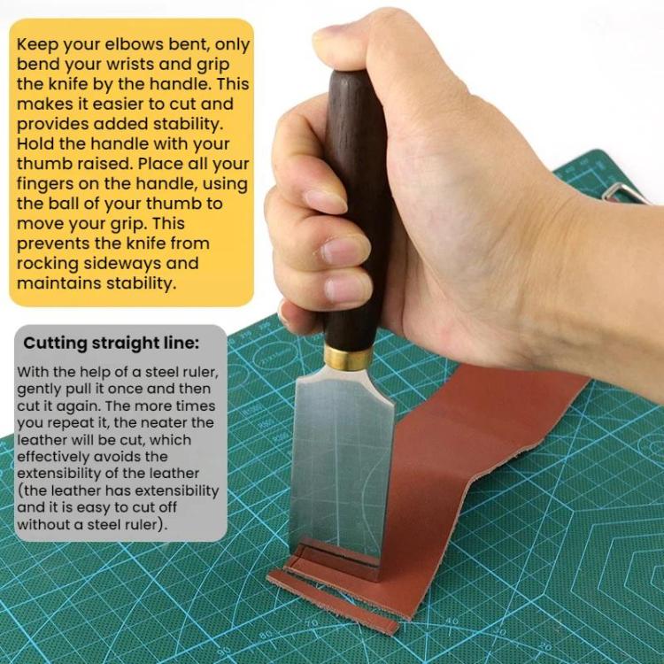 DIY Leather Thinning and Cutting Utility Knife, Bevel Knife, Round Knife, Flat Knife