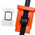 Gehärteter Glas-Bildschirmschutz mit verbessertem Auto-Align-Installationskit, für Apple Watch Series 10/11 46mm, für Apple Watch Series 10/11 42mm, für Apple Watch Series 7/8/9 45mm, für Apple Watch Series 7/8/9 41mm, für Apple Watch Series 6/5/4/SE 44mm