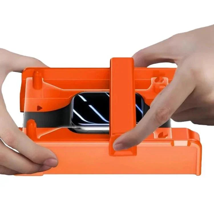 Gehärteter Glas-Bildschirmschutz mit verbessertem Auto-Align-Installationskit, für Apple Watch Series 10/11 46mm, für Apple Watch Series 10/11 42mm, für Apple Watch Series 7/8/9 45mm, für Apple Watch Series 7/8/9 41mm, für Apple Watch Series 6/5/4/SE 44mm