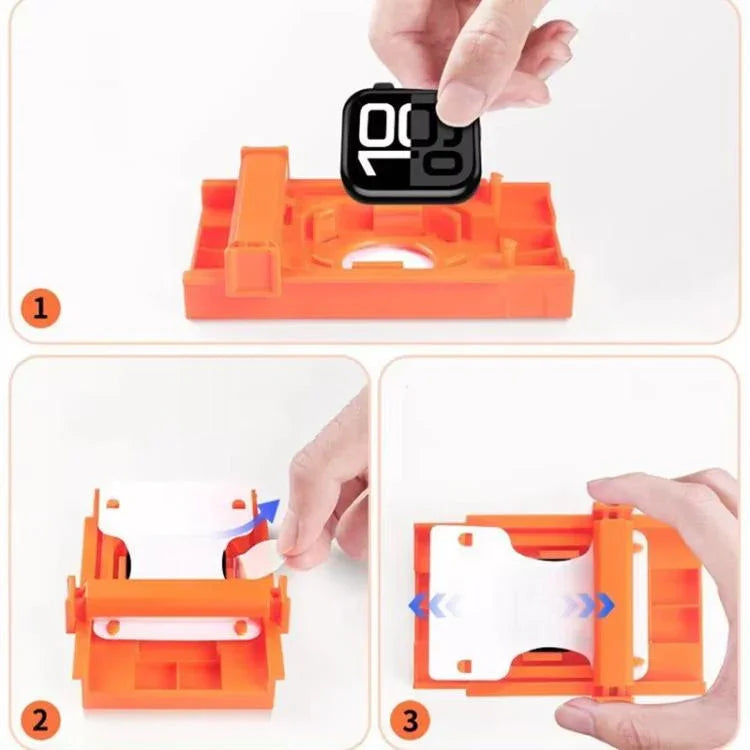 Gehärteter Glas-Bildschirmschutz mit verbessertem Auto-Align-Installationskit, für Apple Watch Series 10/11 46mm, für Apple Watch Series 10/11 42mm, für Apple Watch Series 7/8/9 45mm, für Apple Watch Series 7/8/9 41mm, für Apple Watch Series 6/5/4/SE 44mm