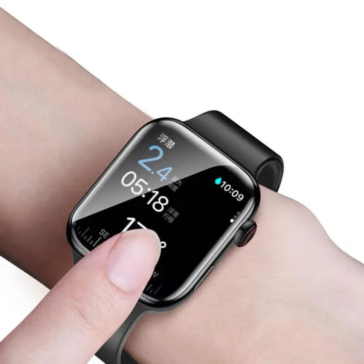 Gehärteter Glas-Bildschirmschutz mit verbessertem Auto-Align-Installationskit, für Apple Watch Series 10/11 46mm, für Apple Watch Series 10/11 42mm, für Apple Watch Series 7/8/9 45mm, für Apple Watch Series 7/8/9 41mm, für Apple Watch Series 6/5/4/SE 44mm