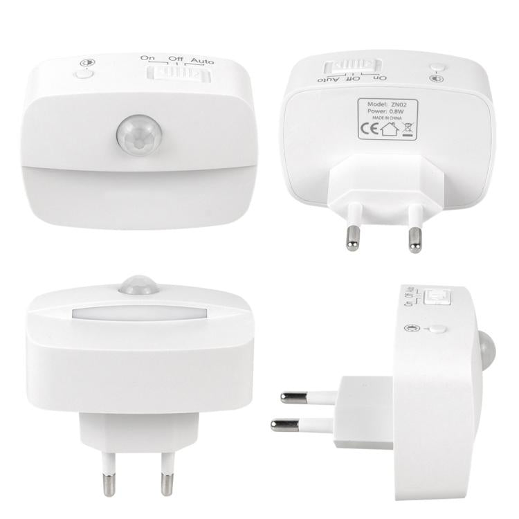 Intelligente Bewegungsmelder-Nachtlampe, 3 Farbtemperaturen, Steckdosenleuchte für Schlafzimmer, Flur, Treppen, EU-Stecker, US-Stecker