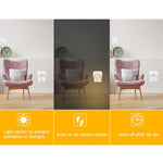 Intelligente Bewegungsmelder-Nachtlampe, 3 Farbtemperaturen, Steckdosenleuchte für Schlafzimmer, Flur, Treppen, EU-Stecker, US-Stecker
