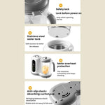 Multifunktionaler Baby-Lebensmittelprozessor Vollautomatischer Timer-Mixer, 110V US-Stecker, 220V EU-Stecker, 220V UK-Stecker