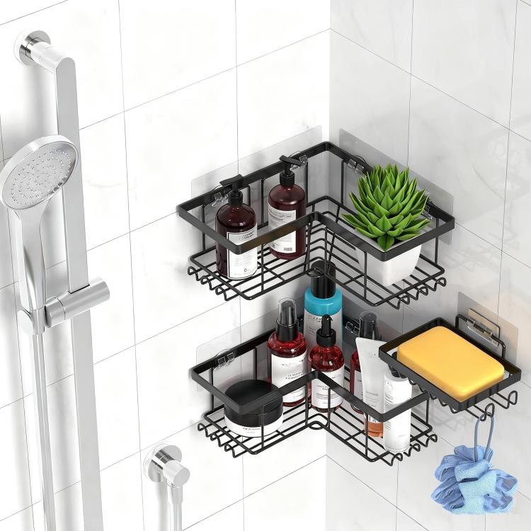 Bohrfreies Badezimmer Wand-Duschgel-Aufbewahrungsregal