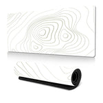 Abstrakte Linienstruktur Mauspad Rutschfeste Schreibtischmatte Für Büro, Gaming, 300x600x2mm, 300x700x2mm, 300x800x2mm, 400x900x2mm
