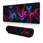 Abstrakte Linienstruktur Mauspad Rutschfeste Schreibtischmatte Für Büro, Gaming, 300x600x2mm, 300x700x2mm, 300x800x2mm, 400x900x2mm