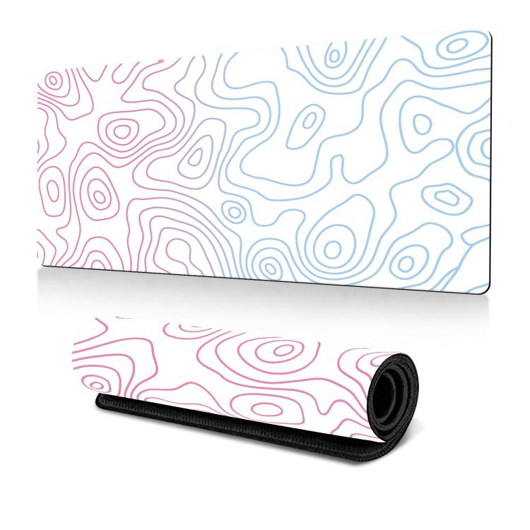 Abstrakte Linienstruktur Mauspad Rutschfeste Schreibtischmatte Für Büro, Gaming, 300x600x2mm, 300x700x2mm, 300x800x2mm, 400x900x2mm
