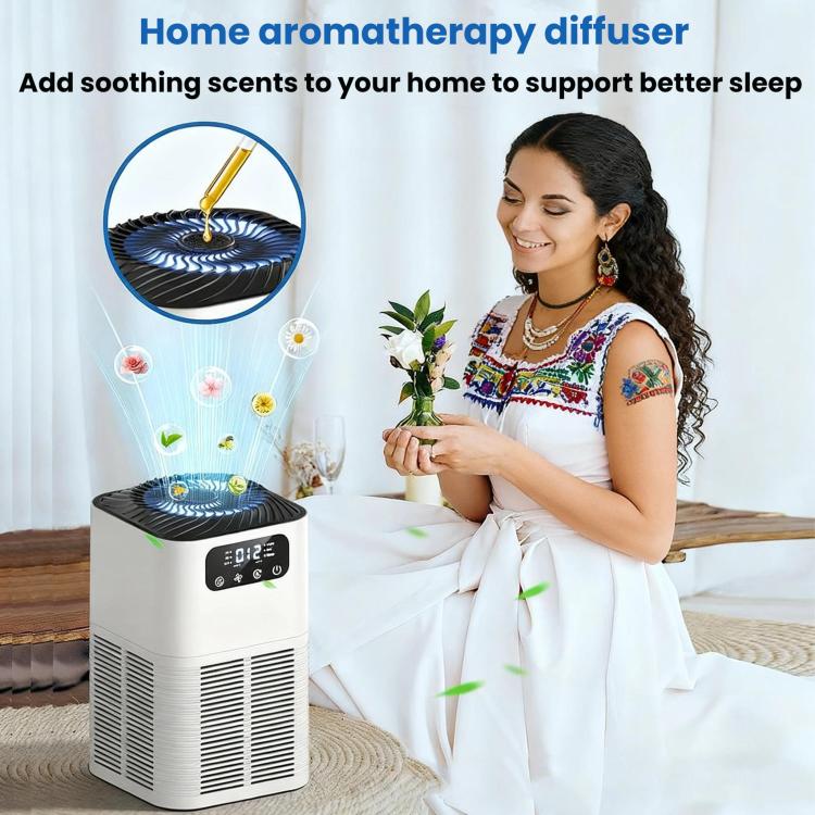 Desktop Aromatherapie-Diffusor Negativ-Ionen Geruchs- und Formaldehyd-Entfernung Luftreiniger, EU-Stecker