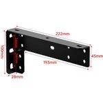 2 St. schwimmende Regalhalterung, Schreibtisch-Stützhalterung, Wand-Schwimmhalterung, Schwarz 222 mm, Schwarz 282 mm, Schwarz 312 mm, Schwarz 352 mm, Schwarz 432 mm, Edelstahl 222 mm, Edelstahl 282 mm, Edelstahl 312 mm, Edelstahl 352 mm