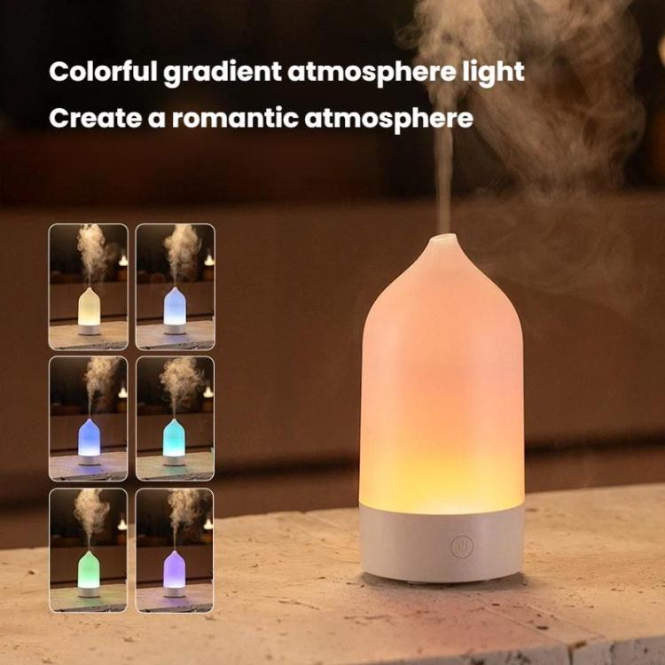 Vase Nebel Luftbefeuchter Aromatherapie Diffusor USB Buntes Stimmungslicht
